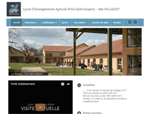 Tablet Screenshot of lycee-saint-exupery.com