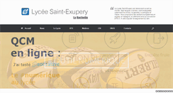Desktop Screenshot of lycee-saint-exupery.fr